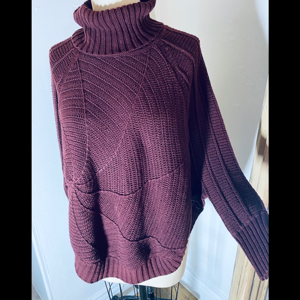Anthropologie carousel swirl ponchoy pullo…